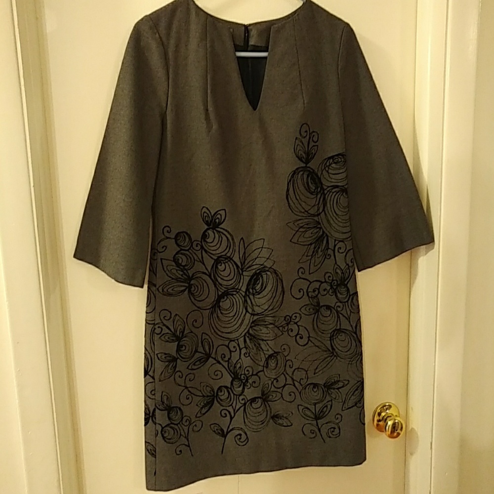 Muse dress gray black 4